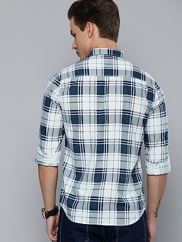 The Indian Garage Co Men Slim Fit Checkered Casual Shirt - Image 4