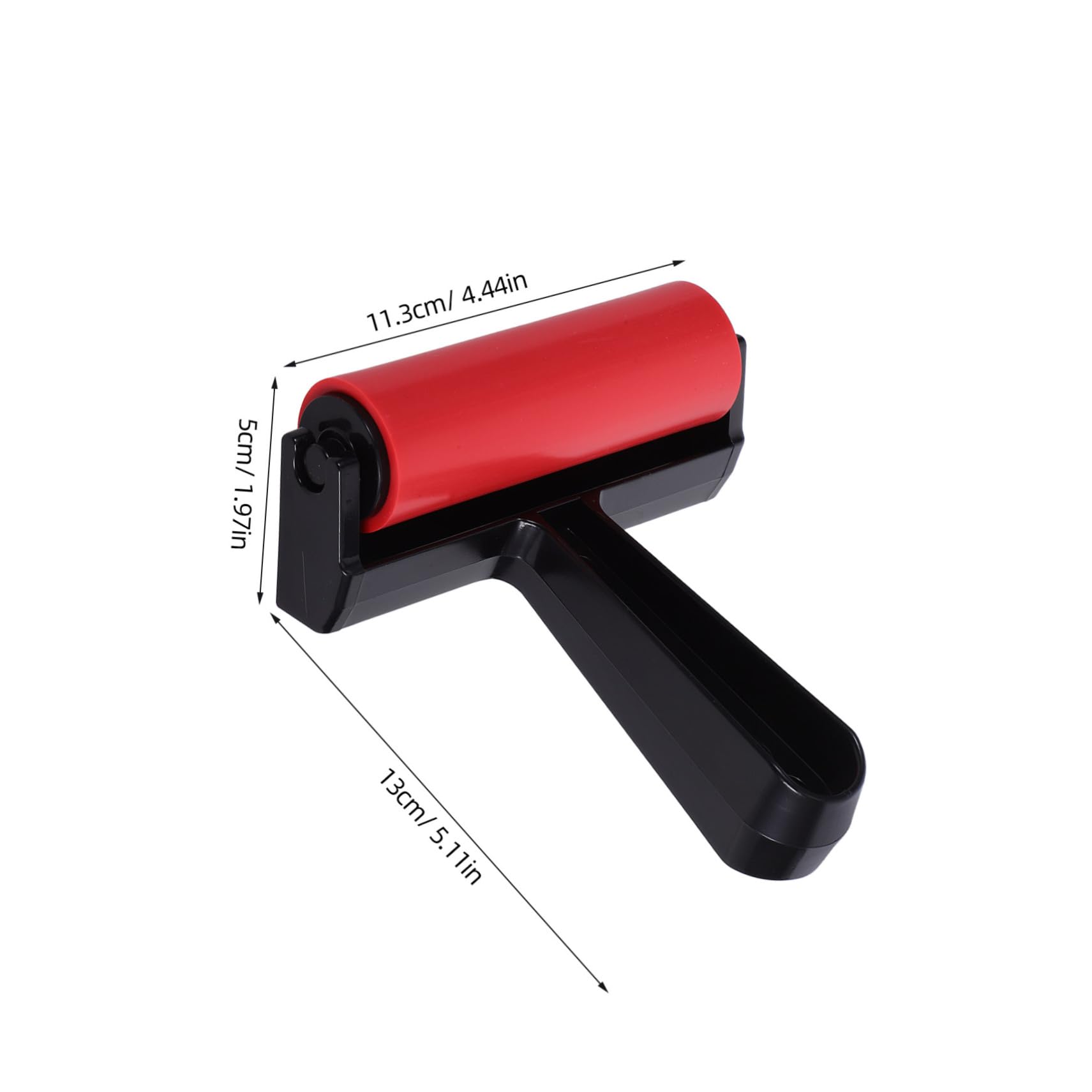 HOODANCOS Manual Roller Paint Brush for Printmaking Stamping Gluing Small Hard Handheld Roller for Art Supplies