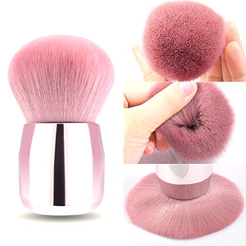 Kabuki Makeup Brushes Powder Foundation Brush Portable Powder Large Face Blush Brush, for Flawless Application