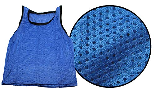 BlueDot Trading Adult & Youth Scrimmage Training Vests for Soccer, Basketball & More – Available in 1, 6, 12, 24 Packs2