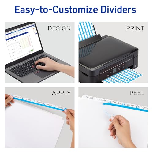 Avery Index Maker Clear Label Dividers, 5-Tab, Unpunched, 25 Sets by Avery - Used condition - Image 3