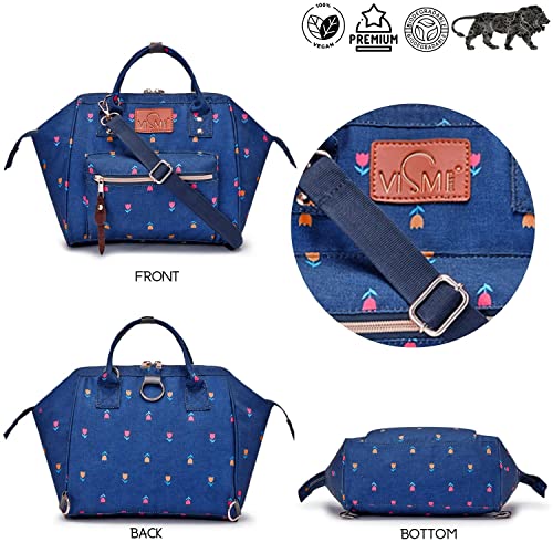 Image of VISMIINTREND Mini Diaper Bag for Baby | Small Nappy Bags for Mother | Maternity Travel Handbag | Hospital Bags for Mom | Baby Shower Gift for Mom | Gifts for New Born Baby Boy Girl