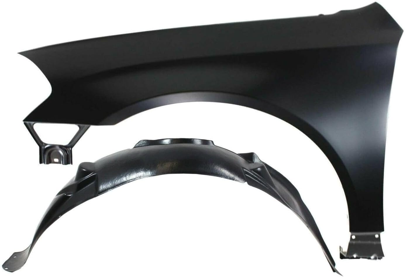 2pcs Repair Quarter Panel Patch Front Left Driver Side Steel Primed for Chevy for Impala Limited 2014-2016 Car without Molding Holes Kit