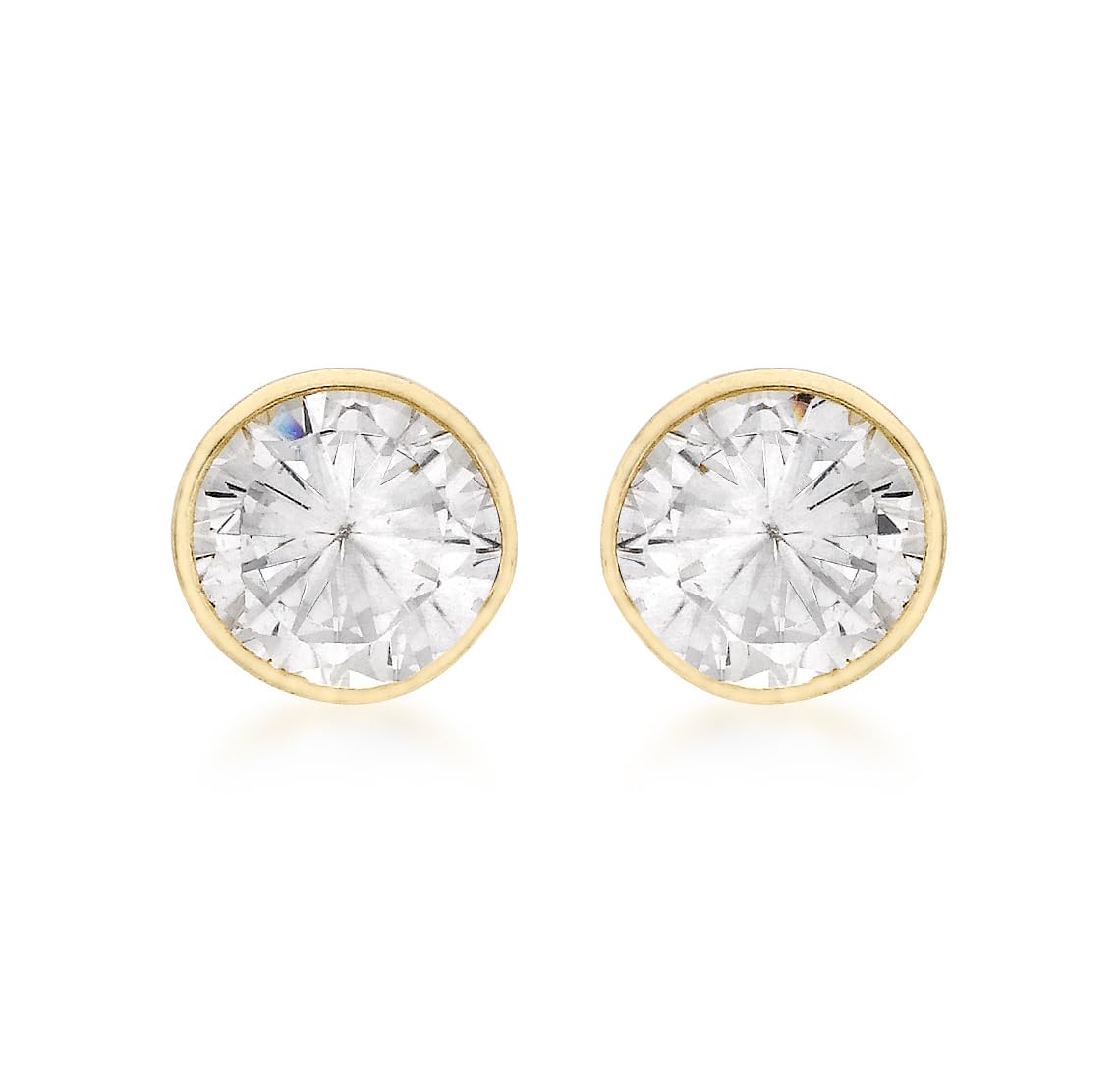 Pendientes de mujer con oro 9 K (375) y circonita