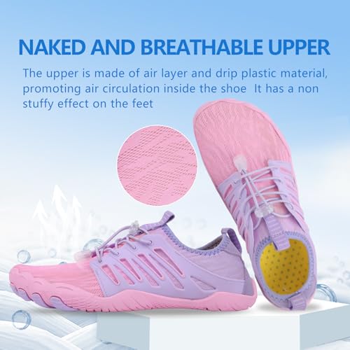 Image of SIOSNETA Hike Barefoot Shoes for Women Men, Breathable Non-Slip Athletic Footwear, Wide Toe Water Shoes for Hiking, Non-Slip Neuropathy Shoes for Women Men, Grounded Comfort wear
