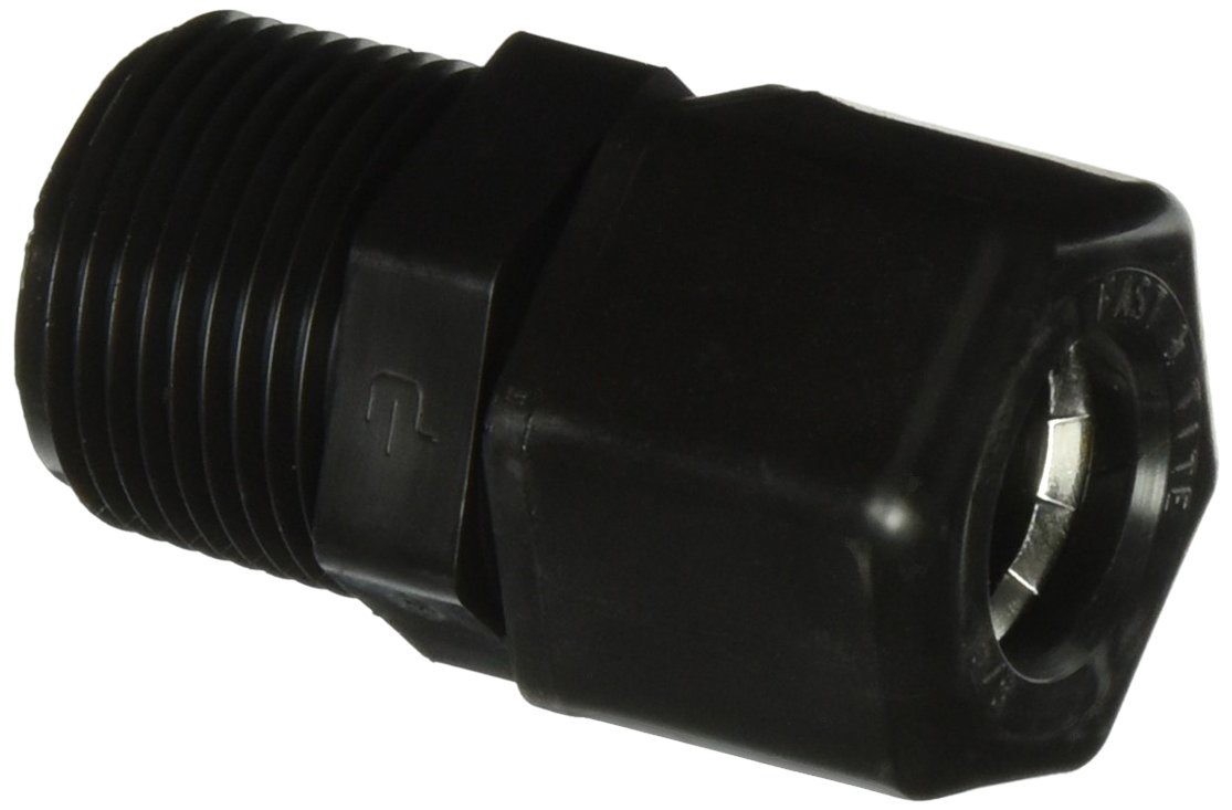 Parker Hannifin P10MC12 Fast & Tite Polypropylene Male Connector Fitting, 5/8