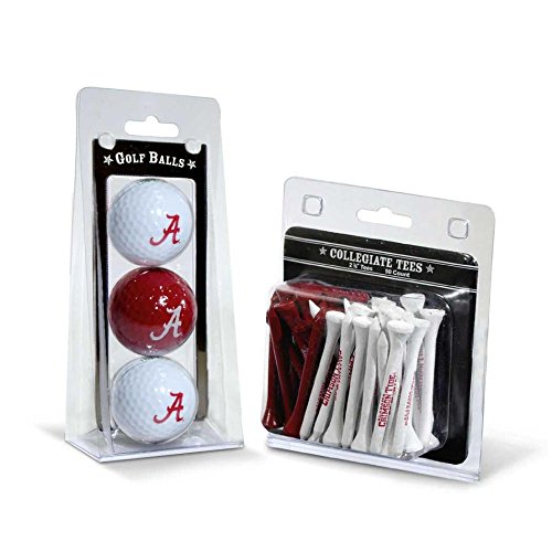 Team Golf NCAA Alabama Crimson Tide 3 Golf Balls And