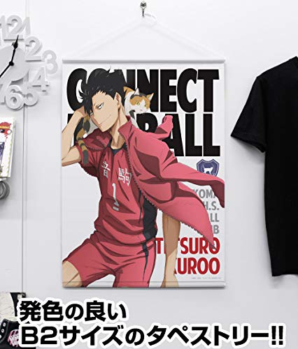 Amazon.co.jp: ハイキュー!! 黒尾鉄朗 B2タペストリー 約72.8cm×51.5cm