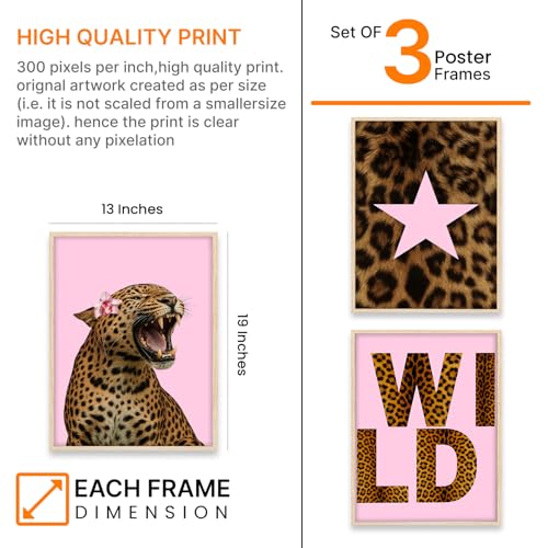 Image of ARTELLY Girls Baddies Aesthetic Wall Frames for Bedroom | Trendy Girl Power Wall Art Posters | Modern Fashion Illustration Framed Paintings Decor for Teen Girls Room (Set of 3) (Art 1, 13x19 inch)