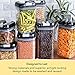 Simply Gourmet Food Storage Containers for Kitchen Organization - Pack of 7 BPA-Free Airtight Organizers for Flour, Sugar, Coffee & More - Includes Labels & Marker