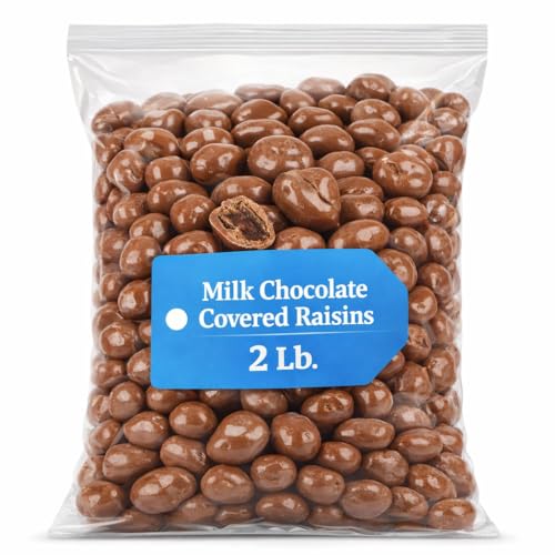 Milk Chocolate Covered Raisins – 2 lb Bag, Sweet & Chewy