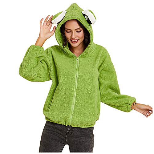 Sudadera de forro polar para mujer con cremallera y bolsillos laterales Cover