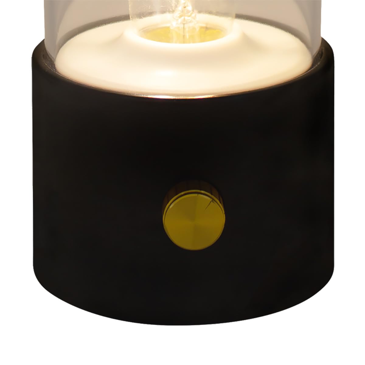 Idena 50125 - Latarnia kempingowa LED w kolorze czarnym, zasilana bateryjnie i bezprzewodowo, lampa do użytku wewnątrz i na zewnątrz, ściemniana, ok. 19 cm, światło przenośne