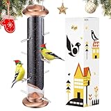 iBorn Nyjer & Thistle Bird Feeder for Outdoors...