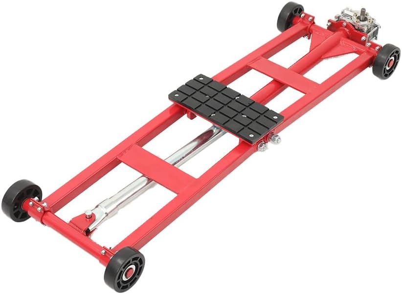 5500lb Portable Turbine Hoist Car Lift, Heavy Duty Auto Lift with Workbench 4.3-18.5in Adjustable Height Portable Car Lift Repair Elevator Tool for Shop, Garage