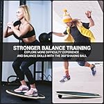 Sportneer Balance Board - 7 Modes Wobble Board with Adjustable Stoppers - Exercise Balancing Stability Trainer for Improve Balance, Surf Trainer & Physical Therapy - Roller and 2.8'' Ball Included - Image 5