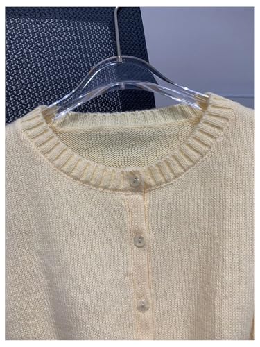 Women's Button Down Cardigan Sweaters Long Sleeve Lightweight Casual Fall Knitted Outerwear4