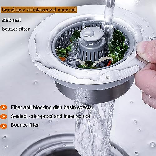 Colador para desagüe de cocina 3 en 1 miniatura 6