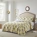 Laura Ashley - Queen Quilt Set, Reversible Cotton Bedding with Matching Shams, Lightweight Home Decor for All Seasons (Linley Yellow, Queen)