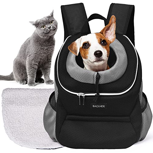 BAGLHER Pet Carrier Backpack, Comfortable Dog Cat Carrier Backpack, Weight-Reducing Shoulder Strap, Thicker Bottom Plate…