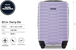 Travelers Club Unisex 22-inch Gilroy Rolling Hardside Carry-on Luggage Luggage- Carry-On Luggage