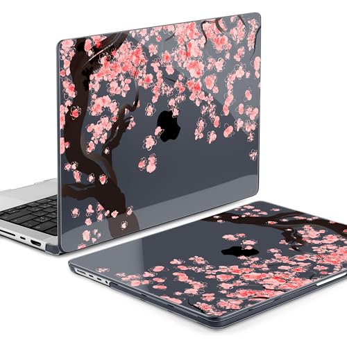 DONGKE Case for MacBook Pro 14 Inch (2026-2021 Release, M5 M4 M3 M2 M1 Pro/Max Chip), Plastic Slim Hard Shell Protective Cover with Keyboard Cover & Screen Protector, Cherry Blossoms by DONGKE - Used condition - Image 8