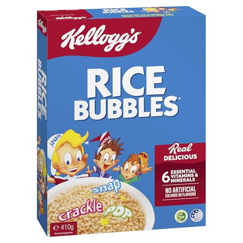 Kellogg's Rice Bubbles Puffed Rice Breakfast Cereal, 410g