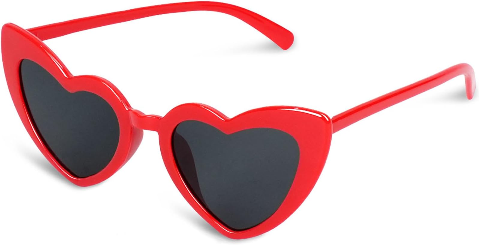 Red Vintage Heart Shaped Sunglasses for Women Vintage Love Heart Sunglasses