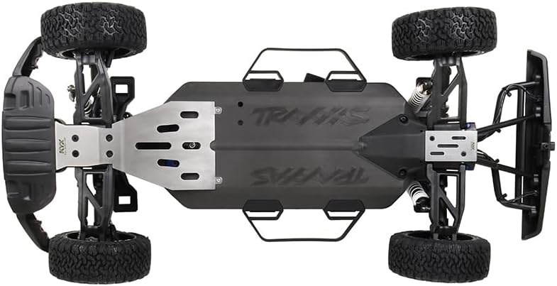 KYX Racing Stainless Steel Chassis Protective Plate Skid Plate Guard Upgrades Parts Accessories for 1/10 RC Crawler Car Traxxas F150 Raptor R
