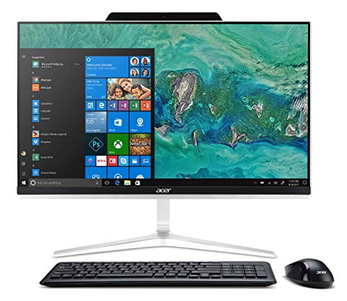 Acer Aspire Z24-890-UR12 AIO Touch Desktop, 23.8″ Full HD Touch, Intel Core i7-8700T, 8GB DDR4 + 16GB Optane Memory, 2TB HDD, Windows 10 Home