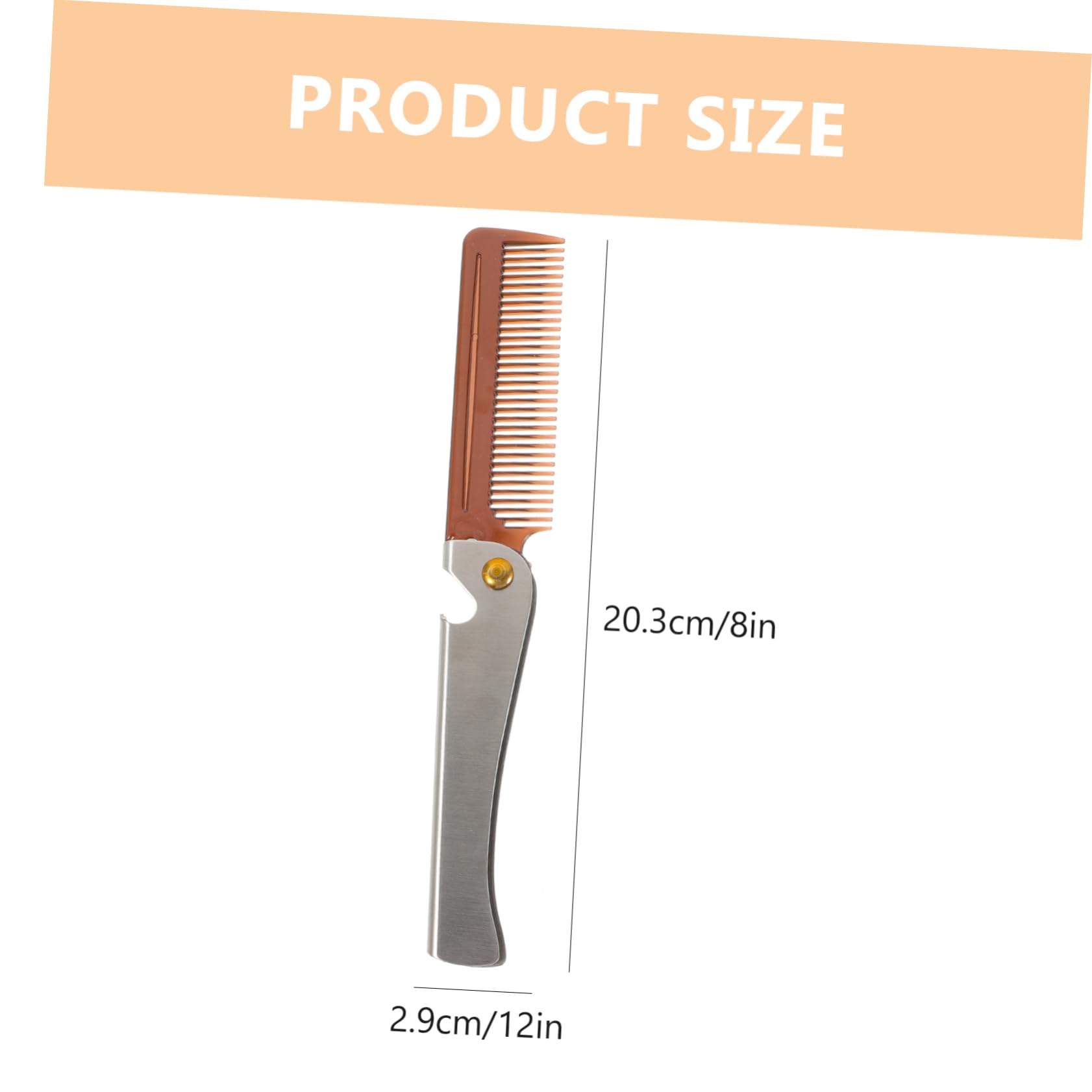 BESTYASH Beard Grooming Brush Folding Comb Tool Beard Care Accessory for Men Versatile Grooming Kit with Built Bottle Opener for Easy Styling