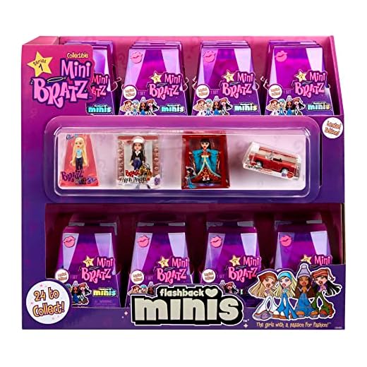 Bratz Minis - Complete Collection, Flash 2 Minis in Each Pack, MGA's Miniverse, Blind Packaging Doubles as Display, Y2K Nostalgia, Collectors Ages 6 7 8 9 10+