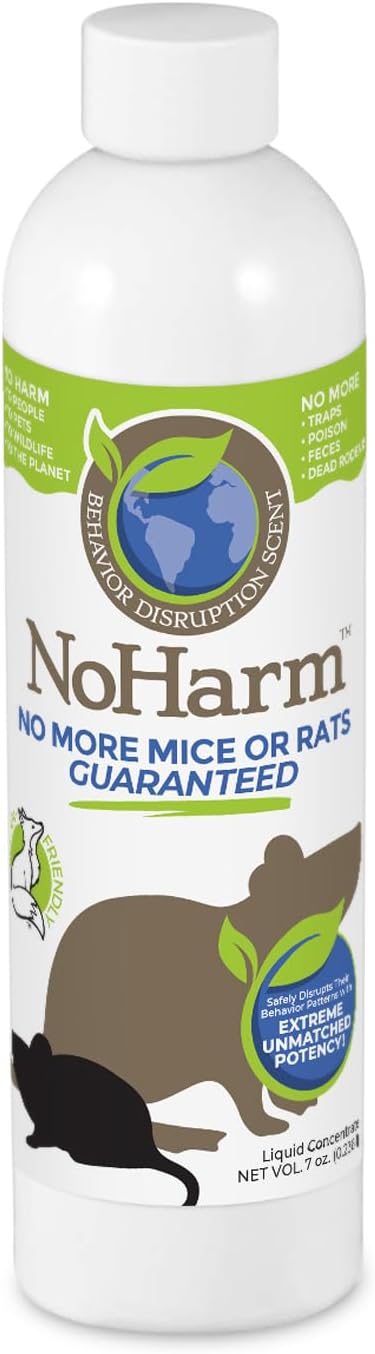 NoHarm Scent Ready to Use | Send Mice and Rats Away | Safe Indoor/Outdoor Use | 32 oz.