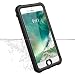 Waterproof Case for iPhone 7 Plus/6.6ft, Vcloo Underwater Case for 7 Plus, Dustproof, Snow Proof, Shock Proof, Heavy Duty Protective Slim Carrying Case Cover Protector for iPhone 7 Plus/5.5" (Black)