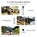 Avella CD324 Carbon Fiber Video Monopod Kit, with Fluid Head and Removable feet, 71 Inch Max Load 13.2 LB for Canon Nikon Sony Olympus Panasonic DSLR Camera