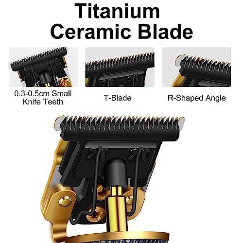 Hair Clippers for Men Women, Cordless Rechargeable Hair Trimmer Metal Body Cutting Grooming Kit Beard Shaver Barbershop Professional (Pink Spiral) - Image 3