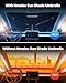 [2025 Upgrade] Nmoiss Windshield Sun Shade Umbrella - [Vinyl Coating Heat Shield] Protect Car from Sun Rays & Heat Damage Keep Cool and Protect Interior, Spring Structure Edge Medium 56