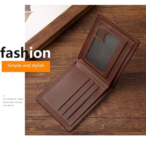 Card Bag Multi-card Slot Short Wallet Large-capacity Coin Purse Men(Black)4