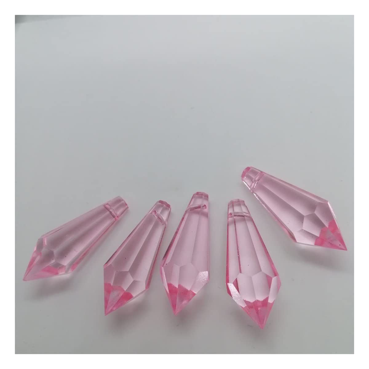 YUZGUHEY 10pcs/lot 38mm Colorful K9 Crystal Icicle Prisms Pendant Lamp Lighting Parts Hanging Crystals Replacement