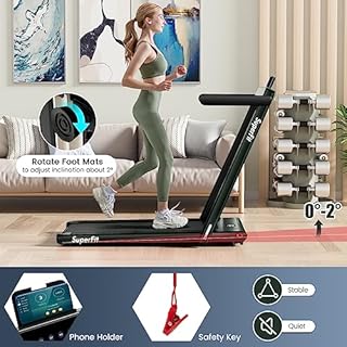 GYMAX Tapis roulant sous bureau, tapis de marche pliable avec double écran LED, APPLICATION & télécommande, haut-parleur Bluetooth, tapis roulant mini pliable à installation gratuite pour petit espace