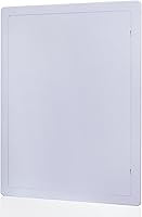 Suteck 12x16 Inch Plastic Drywall Access Panel for Plumbing Ceiling - Reinforced Hinged White Wall Door