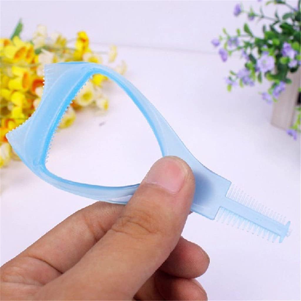 2Pcs Pink 3in1 Mascara Shield Guard Eyelash Brush Curler Guide Applicator Comb Makeup Tool Random Color Durable and Practical Use Safety,Mascara Brushes,Beauty and Personal Care,Makeup Brushes 2