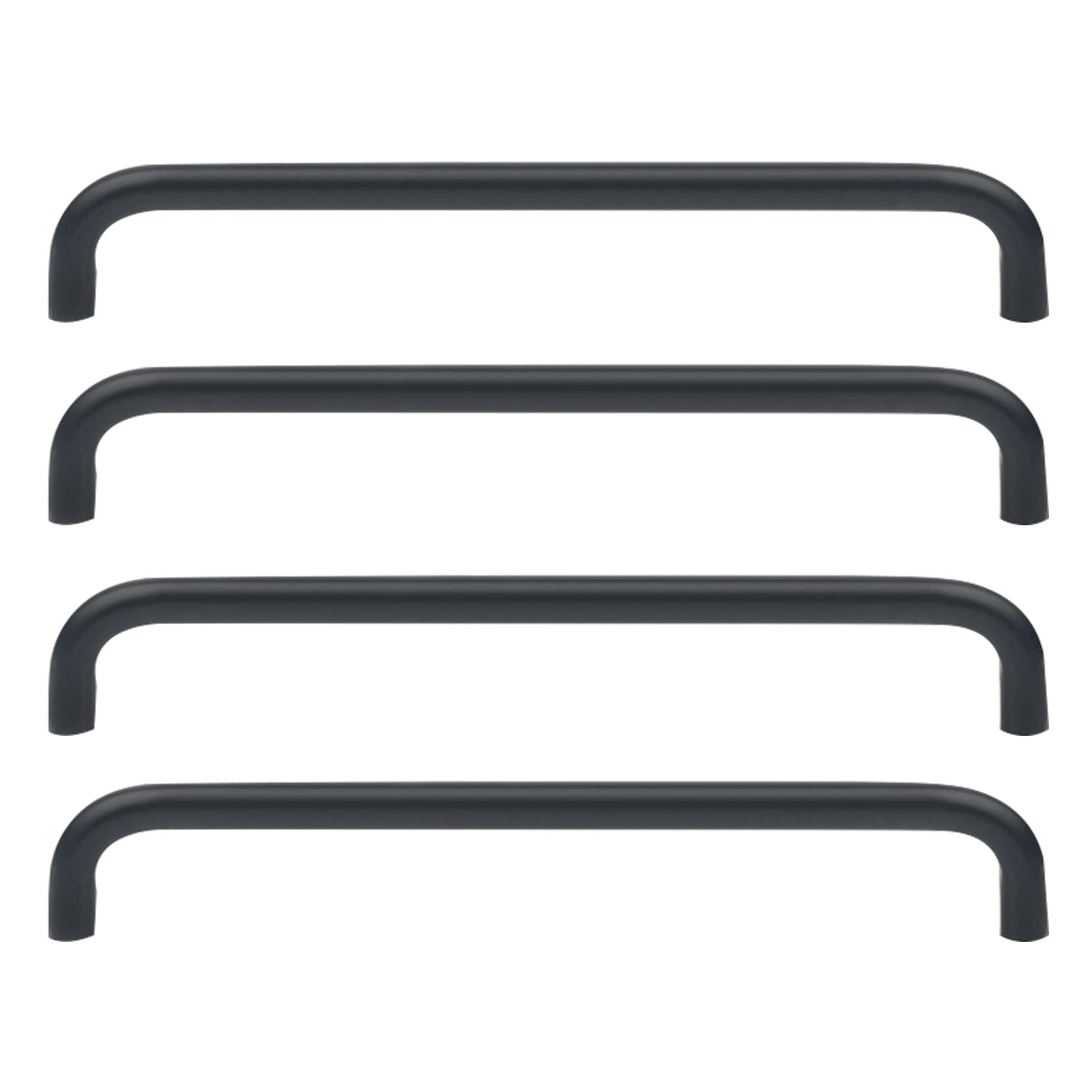 Niusabou One Color Bow Pulls Door Handles, Kitchen Cupboard Handle Black 2 Pcs Multiple Sizes(Hole Distance 320Mm)