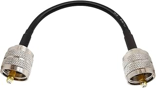 1Piece UHF Male to UHF Male PL259 PL-259 Plug Connector RG58 Coaxial Cable Coax Ham Radio Extension Pigtail Jumper 30CM-1Meter (Color : 50cm)