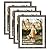Edenseelake 8x10 Picture Frame Set of 4, Display Pictures 8x10 with Mat or 9x11 Without Mat, Wall Gallery Photo Frames, Grey