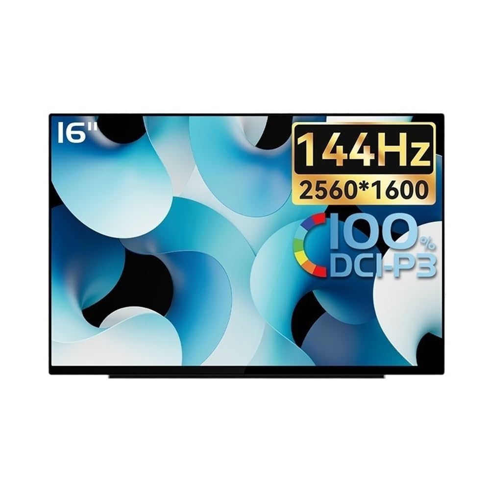 Schermo esterno portatile da ufficio 16 pollici 2.5K con touch screen, schermo secondario for giochi e audiovisivo ad alta frequenza di aggiornamento 144 Hz Monitor per Smart Working