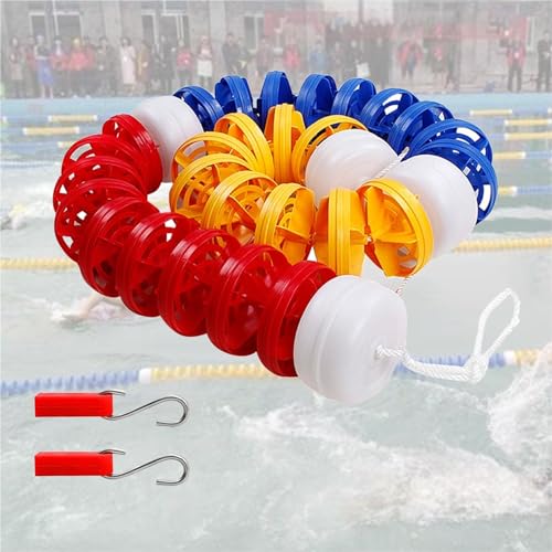 Cuerda divisor de seguridad para piscina 6m/19.7ft flotante con ganchos miniatura 1