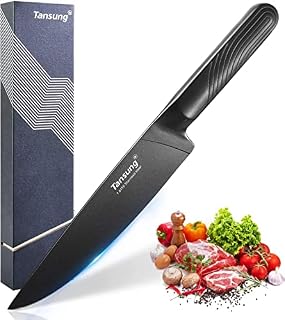 TANSUNG Kitchen Knife, 8 Inch Chef's Knife, EN1.4116 German High Carbon Stainless Steel Professional Kitchen Knife with Non-Slip Ergonomic Handle, Ultra Sharp Cooking Knife for Home, Gift Box