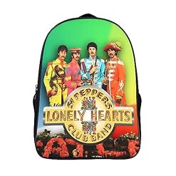 CSTAL The Beatles Sac à Dos Enfant Rock Band Cartable Fille Garçon Pour La Ecole Primaire Sac Ecole Respirant Adolescents Sac De Voyage Camping Sac Scolaire 16inch - Les Beatles, Paul McCartney, John Lennon, RIngo Starr, George Harrison