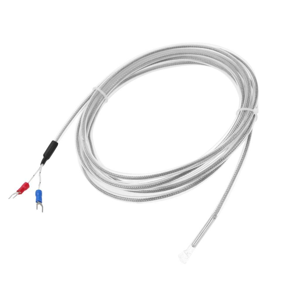 Buy PTFE Type K Thermocouple Probe, 300cm Temperature Sensor, 2 wires